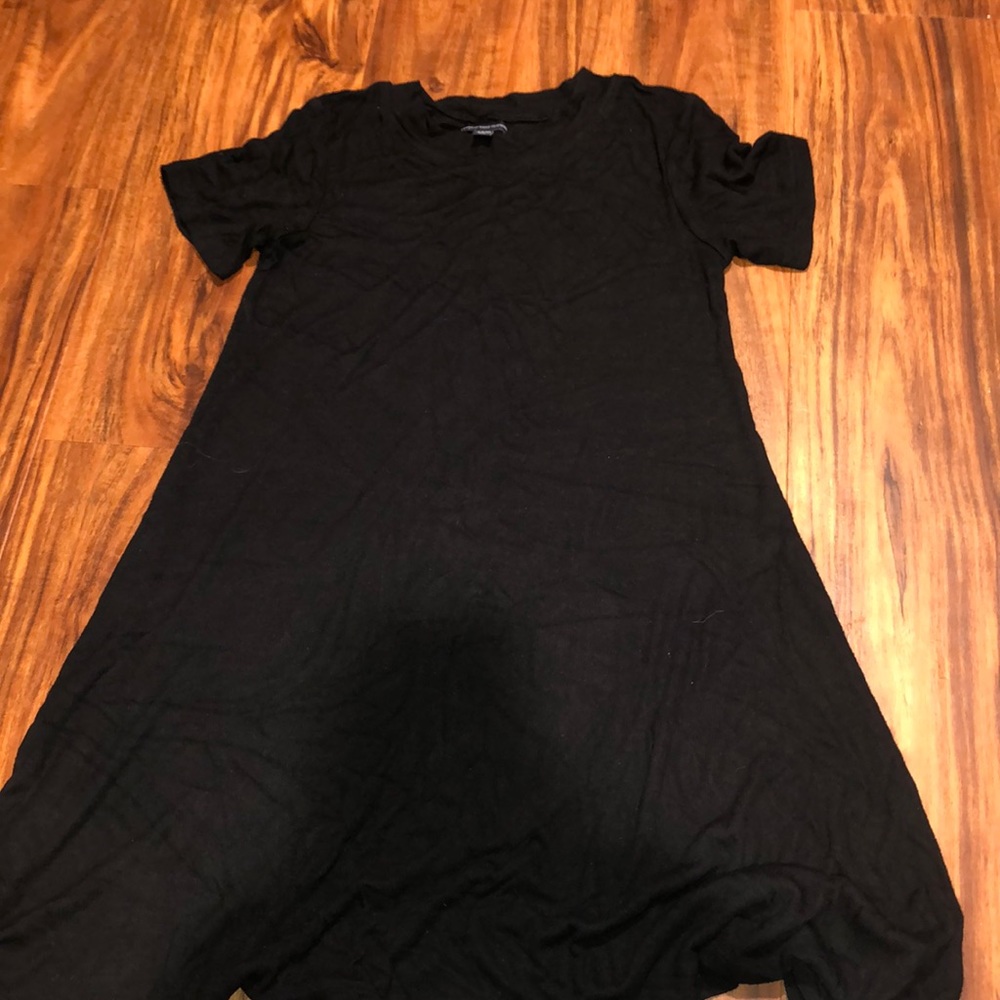 Black American Eagle T-shirt Dress